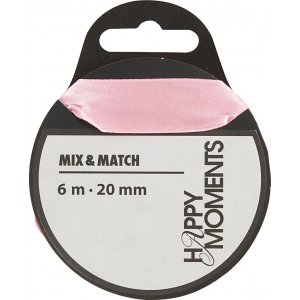 Satinband - hellrot - B20 mm - 6 m Satinband - hellrot - B20 mm - 6 m