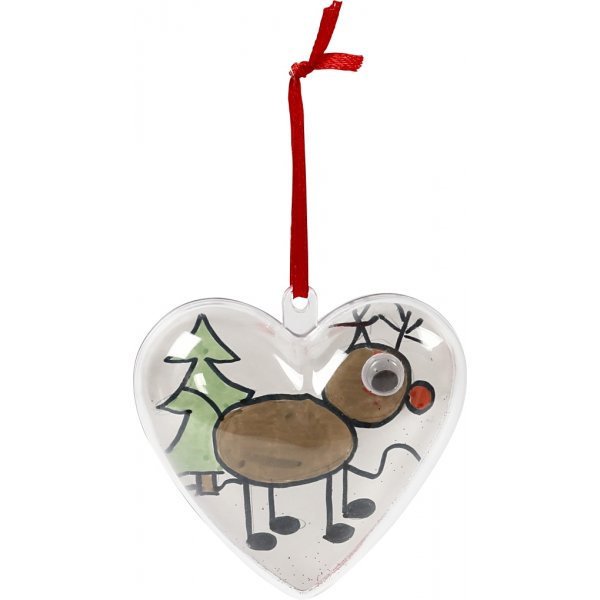 Dekoherzen - transparent - 10 Stk