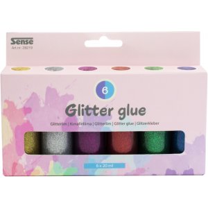 Glitzerkleberflaschen 6P Glitzerkleberflaschen 6P