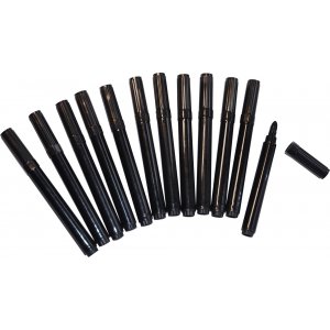Faserstifte 12 schwarz dick Faserstifte 12 schwarz dick