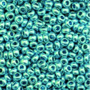 Rocailleperlen metallic - blau Rocailleperlen metallic - blau