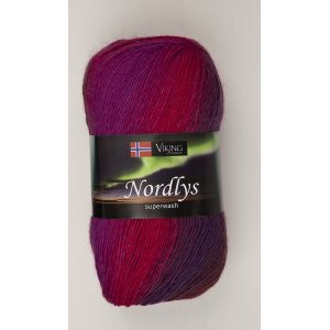 Wikingergarn Nordlys 100g - Lila/Rot/Braun (957) Wikingergarn Nordlys 100g - Lila/Rot/Braun (957)