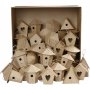 Vogelhuschen - Pappmach - Mini - 6 x 10 Stk