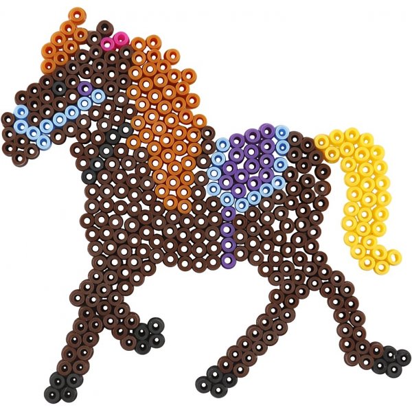 Perlenteller - Ente - Elefant - Giraffe - Bär - Pferd und Fisch - 6 Stk Perlenteller - Ente - Elefant - Giraffe - Bär - Pferd und Fisch - 6 Stk