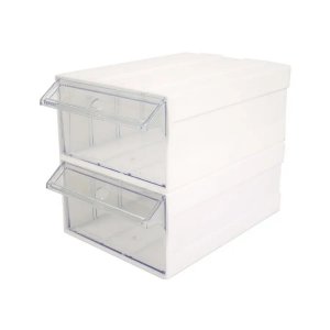2er-Pack baubare Aufbewahrungsboxen - Transparent