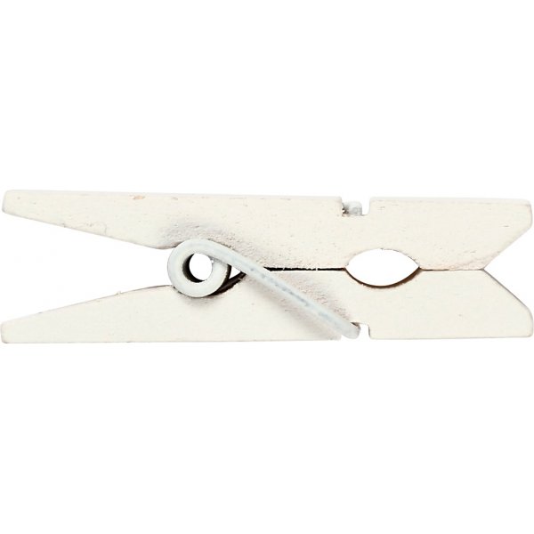 Mini-Wäscheklammern - weiß - 20 Stk Mini-Wäscheklammern - weiß - 20 Stk