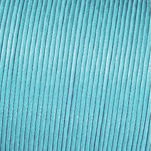 Kordel aus gewachster Baumwolle - Hellblau