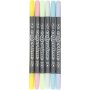 Colortime Doppelmarker - Pastellfarben - 6 Stk