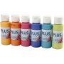 Plus Color Hobbyfarbe - bunt - 6 x 60 ml