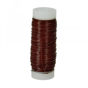 Blumendraht 0,35 mm - braun 50 g = 60 m Blumendraht 0,35 mm - braun 50 g = 60 m