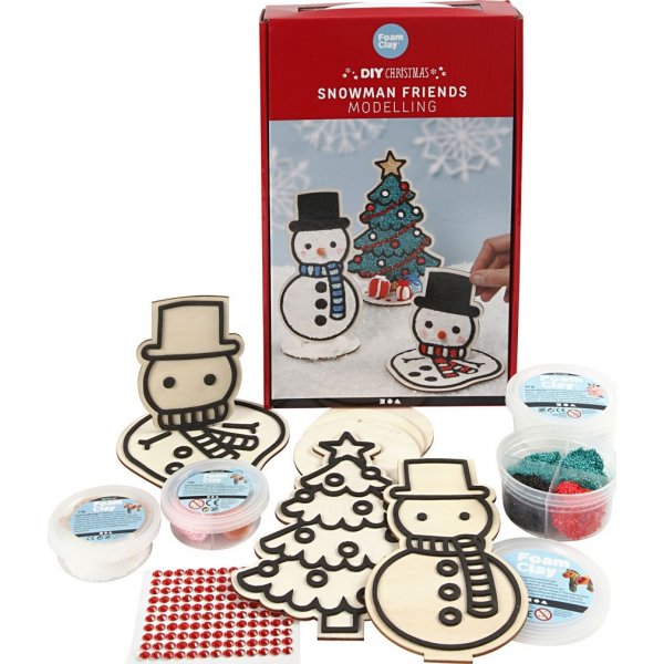 Bastelset - Schneemann und Weihnachtsbaum