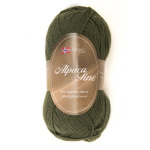 Wikingergarn Alpaka Fein 50g - Grün (636) Wikingergarn Alpaka Fein 50g - Grün (636)
