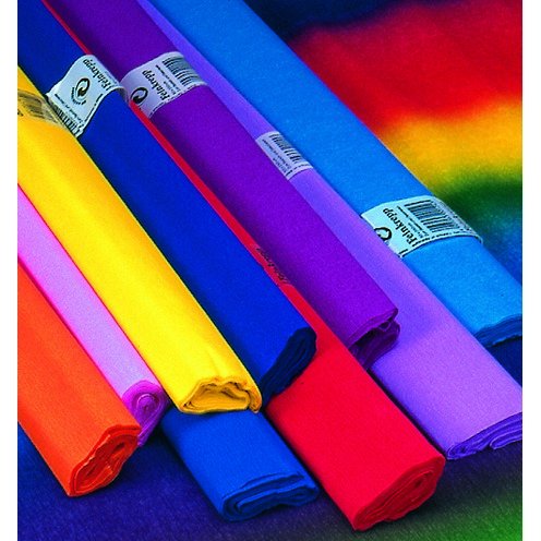Krepppapier 50 x 250 cm - Regenbogenfarbe