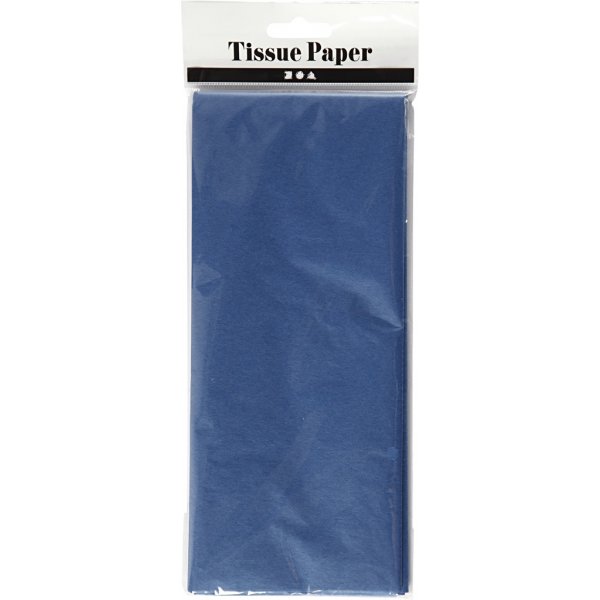 Seidenpapier - blau - 50 x 70 cm - 14 g - 10 Blatt