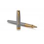 Kugelschreiber Parker - Sonnet Chiselled Silver - GT Rollerball - Feines Schwarz