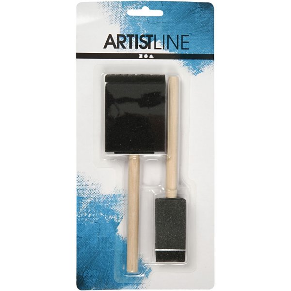 Schaumstoffbürsten - 25 + 50 mm - 2 Stk Schaumstoffbürsten - 25 + 50 mm - 2 Stk