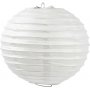 Papierlampe - wei - Rund - 20 cm