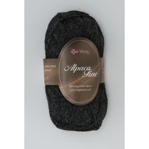 Wikingergarn Alpaka Fein 50g - Anthrazit (603) Wikingergarn Alpaka Fein 50g - Anthrazit (603)