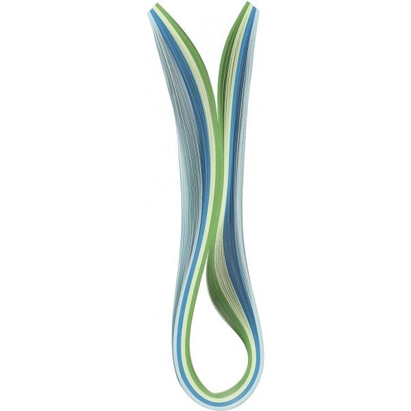 Quillingstreifen - Blau - Grn - Lindgrn - Trkis - 100 Stk