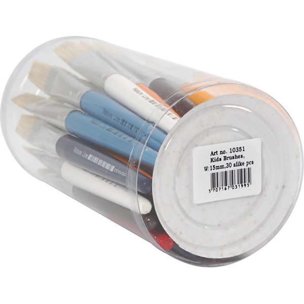 Kinderpinsel - flach - 30 Stk