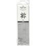Sternstreifen - Silber - 6,5 cm - 100 Streifen