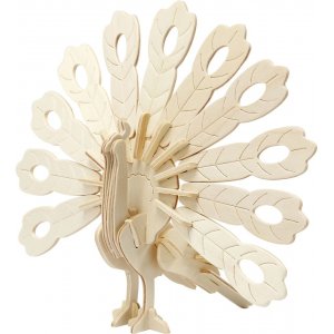 3D-Konstruktionsfigur - Pfau 3D-Konstruktionsfigur - Pfau