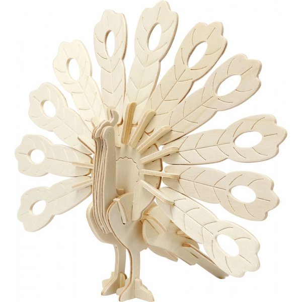 3D-Konstruktionsfigur - Pfau