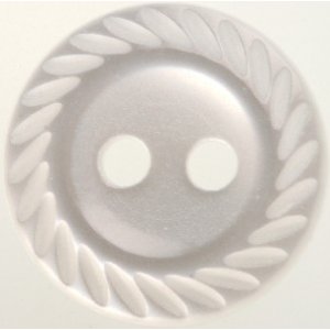 Knopf Rund 2-Loch 11 mm 10 Stück - Perlmutt-Seilmotiv Knopf Rund 2-Loch 11 mm 10 Stück - Perlmutt-Seilmotiv