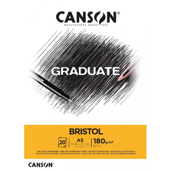 Graduate Bristol Block 180g 20 Blatt