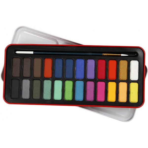 Aquarell-Set - Mischfarben - 24-tlg Aquarell-Set - Mischfarben - 24-tlg