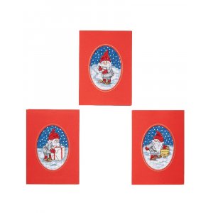 Stickset Weihnachtskarte - Weihnachtsmann-Tennis unterwegs Stickset Weihnachtskarte - Weihnachtsmann-Tennis unterwegs