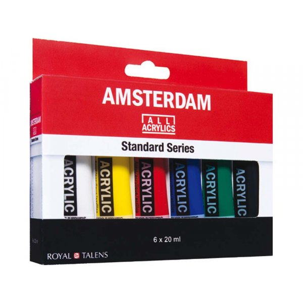 Acrylfarbenset Amsterdam 20 ml - 6 Tuben