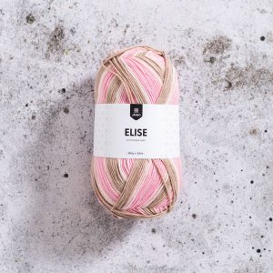 Elise 100g - Rosa/Beige-Druck Elise 100g - Rosa/Beige-Druck