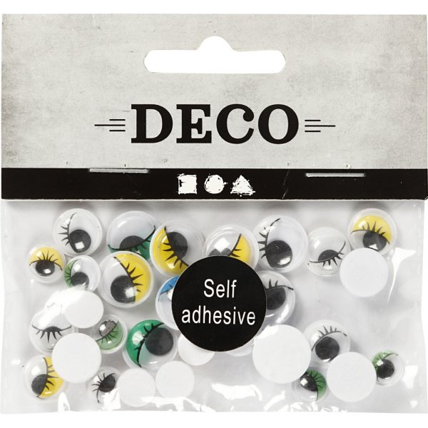 Rollaugen - Sortiment - selbstklebend - 30 Stk