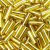 Stabperlen 6,8 x 2,2 mm - Gold 13 g mit Silber unterfttert
