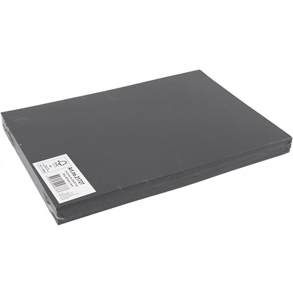 Farbiger Karton - Schwarz - A4 - 180 g - 100 Blatt Farbiger Karton - Schwarz - A4 - 180 g - 100 Blatt