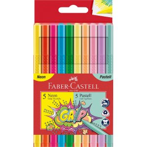 Fasermaler Grip Neon/Pastell - 10 Farben Fasermaler Grip Neon/Pastell - 10 Farben