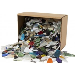 Glasmosaik - gemischte Farben - Inhalt kann variieren - 8-20 mm - 2 kg Glasmosaik - gemischte Farben - Inhalt kann variieren - 8-20 mm - 2 kg