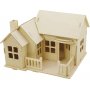 3D-Konstruktionsfigur - Haus mit Terrasse