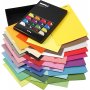Farbiger Karton - gemischte Farben - A4 - 100 g - 16 x 10 Blatt