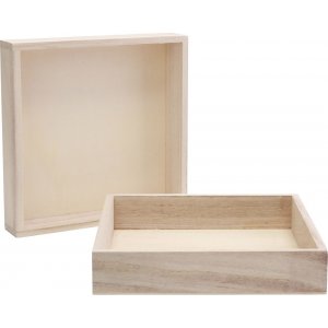 Holzrahmen mit Rand - 6,2x16,2x3 cm - 10 Stk Holzrahmen mit Rand - 6,2x16,2x3 cm - 10 Stk