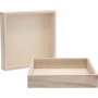 Holzrahmen mit Rand - 6,2x16,2x3 cm - 10 Stk