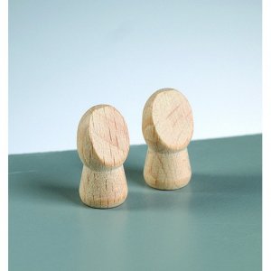 Holzhände L 24 x 12 mm - 30er-Pack - unbehandeltes 6 mm Bohrloch Holzhände L 24 x 12 mm - 30er-Pack - unbehandeltes 6 mm Bohrloch