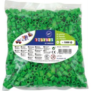 Pfeifenperlen XL 1000 Stück grün Pfeifenperlen XL 1000 Stück grün