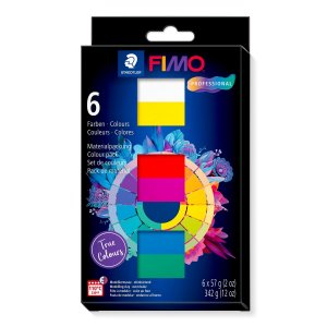 Ofenhärtende Modelliermasse FIMO professional true colors 342 g - 6 Farben Ofenhärtende Modelliermasse FIMO professional true colors 342 g - 6 Farben