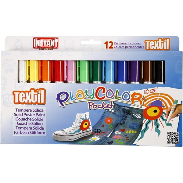 Playcolor Textilfarbe - Mischfarben - 12 Stk