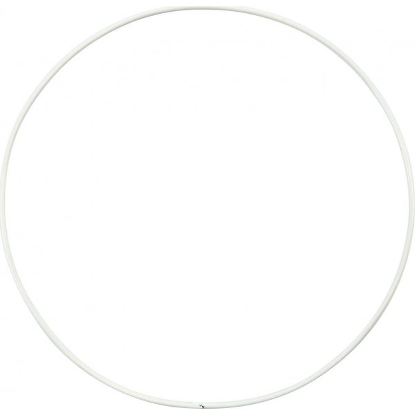 Metallring - wei - 15 cm - 10 Stk