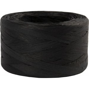 Raffia-Papiergarn - Schwarz - 100 m Raffia-Papiergarn - Schwarz - 100 m