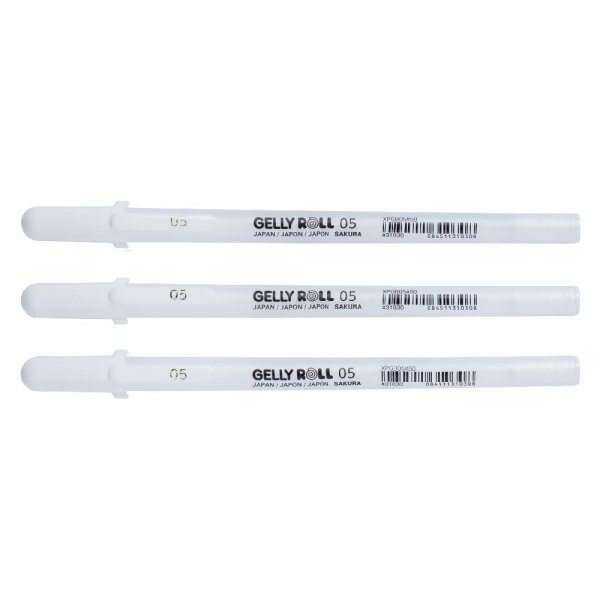 Gelstifte Sakura Gelly Roll - 3 Stifte (Wei 05)