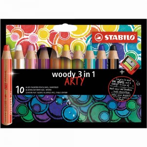 Buntstifte Woody Arty 3in1 mit Spitzer - 10er-Pack Buntstifte Woody Arty 3in1 mit Spitzer - 10er-Pack